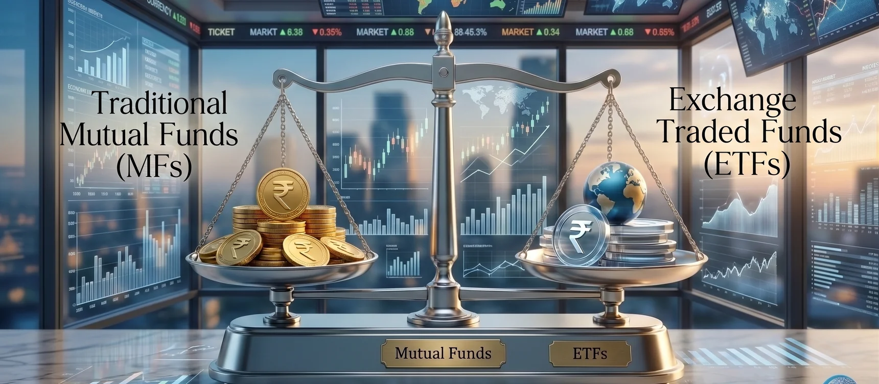 ETF vs Mutual Fund comparison chart